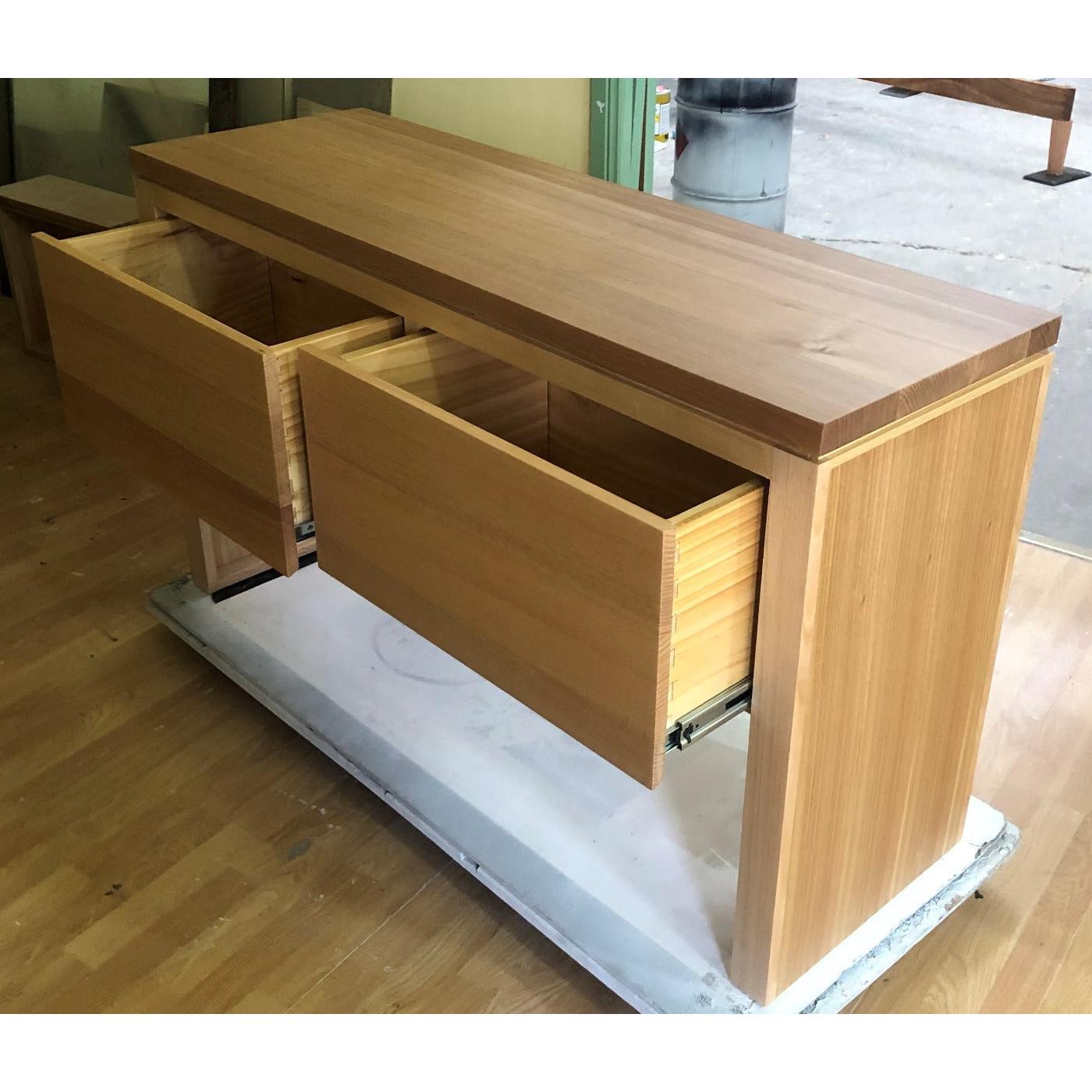 VERMONT AUSTRALIAN CUSTOM MADE CONSOLE/HALL TABLE WITH 2 DEEP DRAWERS 