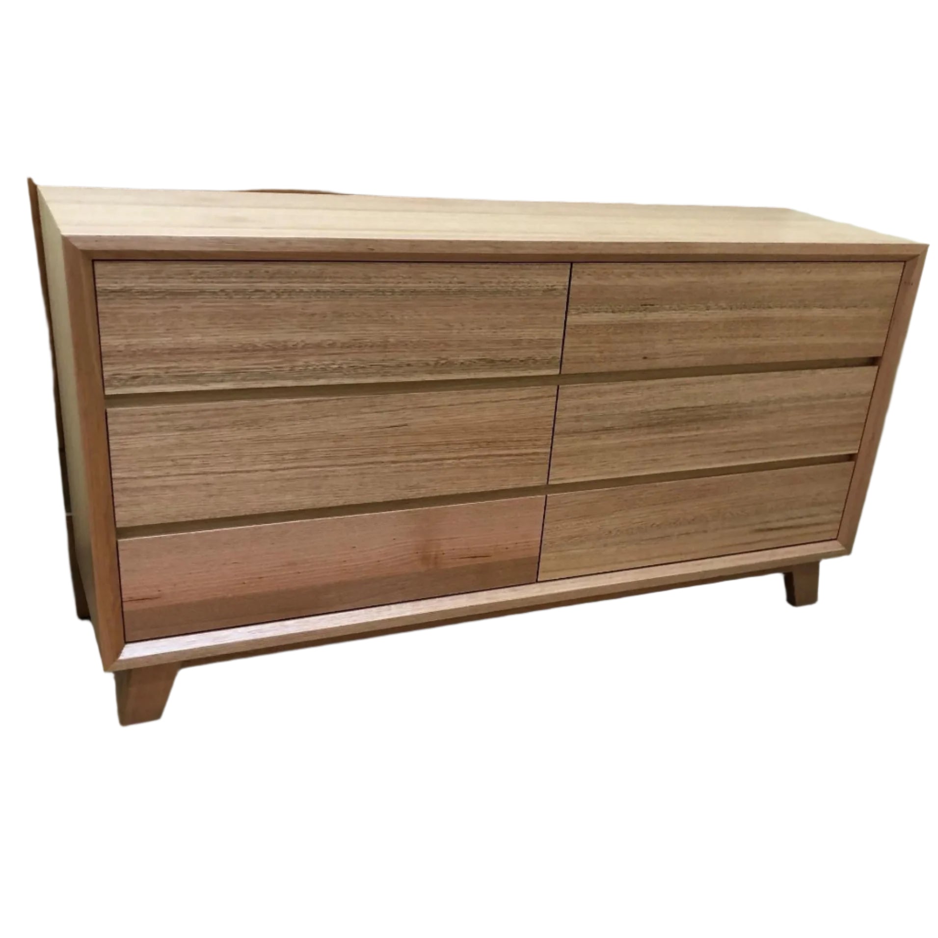 MIRANDA 6 DRAWER DRESSER IN SOLID VICTORIAN ASH - NONTOXIC