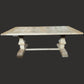 BELLINGTON RECYCLED ELM DINING TABLE PARQUETRY TOP 200CM - MyChocolateWood