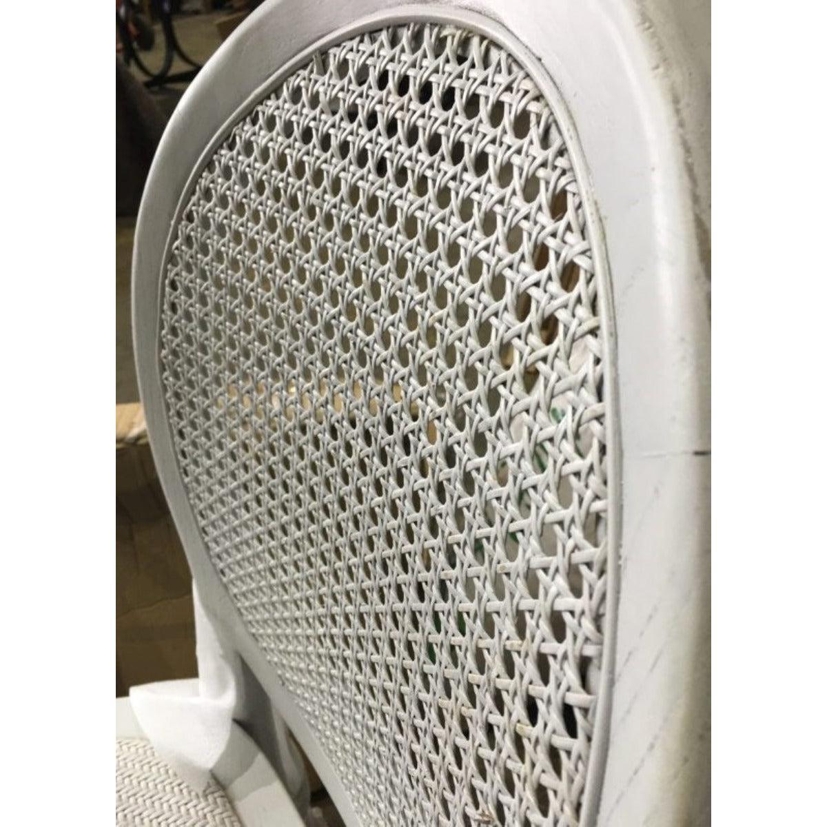 ISLANDER DINING CHAIR OPEN RATTAN WEAVE WHITE 44X55X95(H) CM