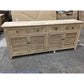 VILLA LOUVRE STYLE BUFFET SIDEBOARD 4 DOORS & 2 DRAWERS IN RECYCLED ELM 200CM - MyChocolateWood