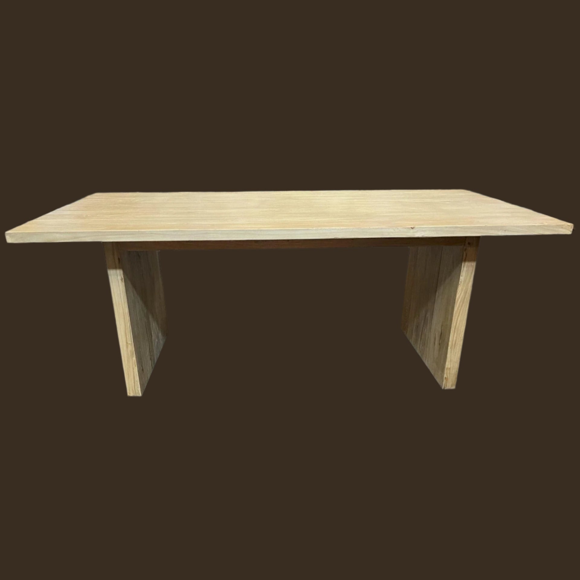 ZEUS RECYCLED ELM DINING TABLE 184CM - MyChocolateWood
