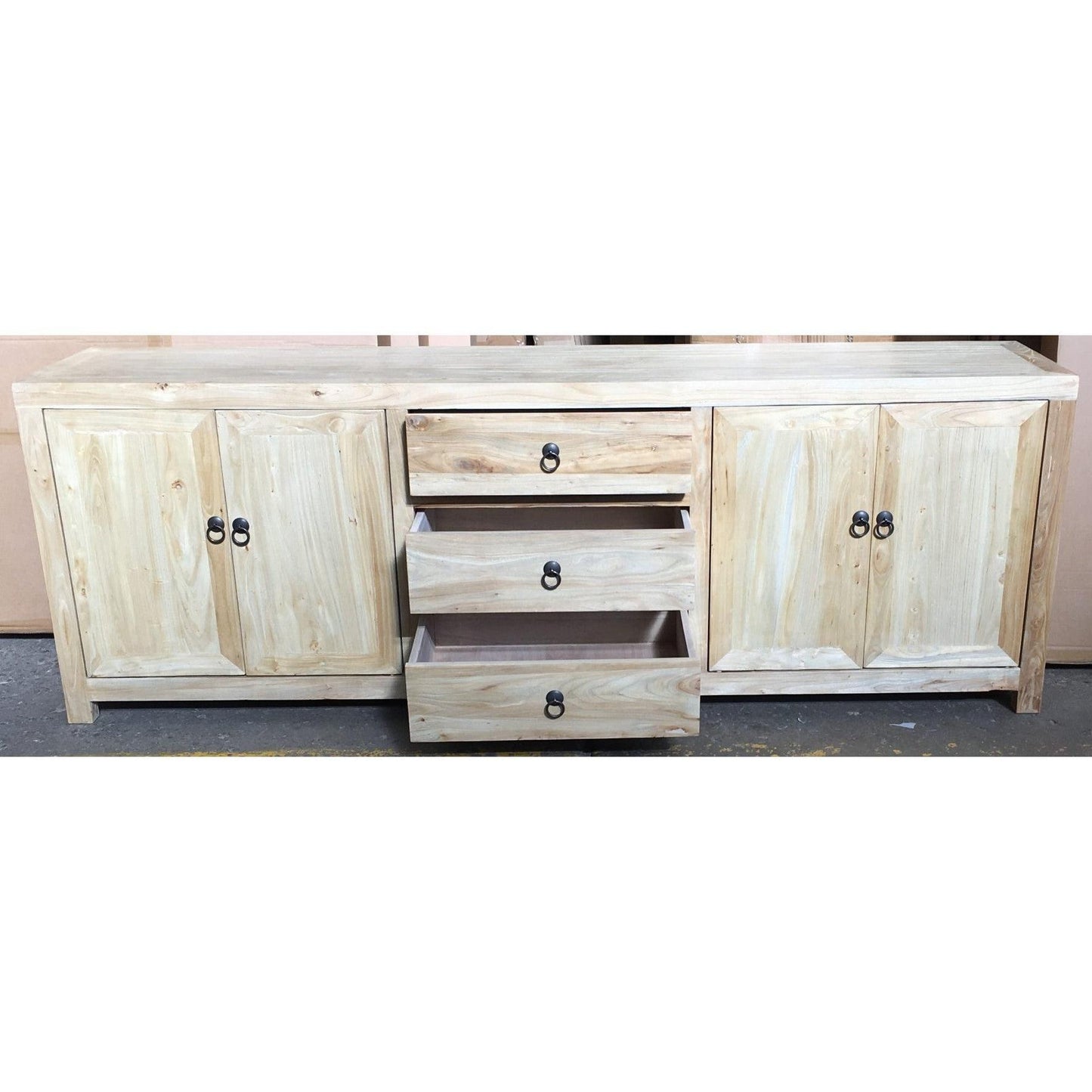 SHULI RECYCLED ELM CHINESE ANTIQUE REPRODUCTION TV UNIT 200CM - MyChocolateWood