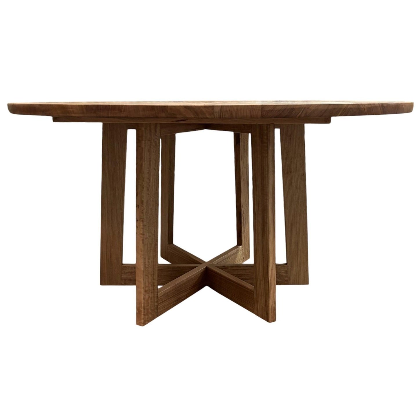 TORRENT ROUND DINING TABLE IN SOLID TASSIE OAK 1800MM - CUSTOM MADE