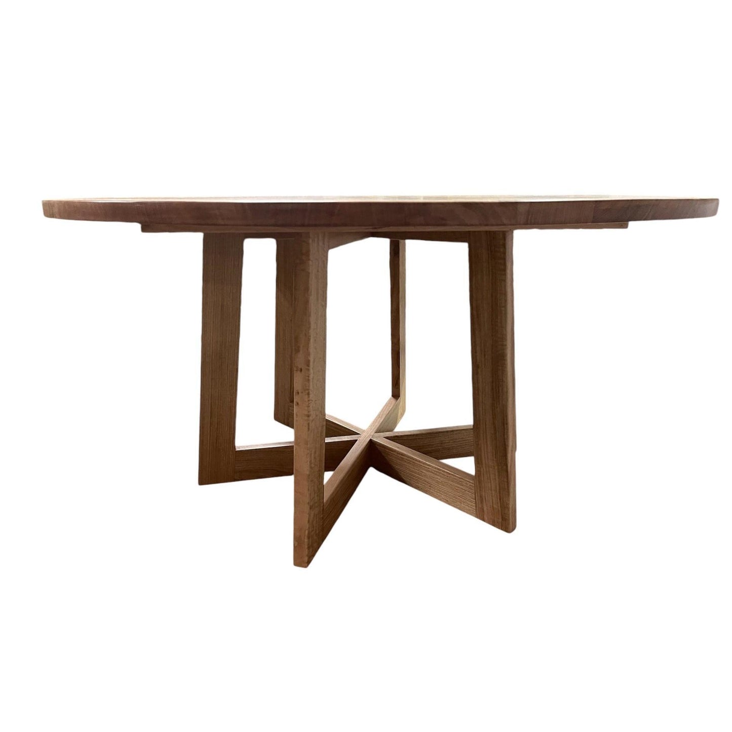 TORRENT ROUND DINING TABLE IN SOLID TASSIE OAK 1800MM - CUSTOM MADE
