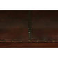DELANY SOLID MAHOGANY TIMBER DOUBLE BENCH WITH GENUINE LEATHER SEAT IN MAHOGANY - MyChocolateWood