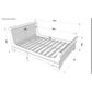 BRADY SLEIGH SOLID MAHOGANY TIMBER QUEEN BED IN CHOCOLATE - MADE TO ORDER - MyChocolateWood