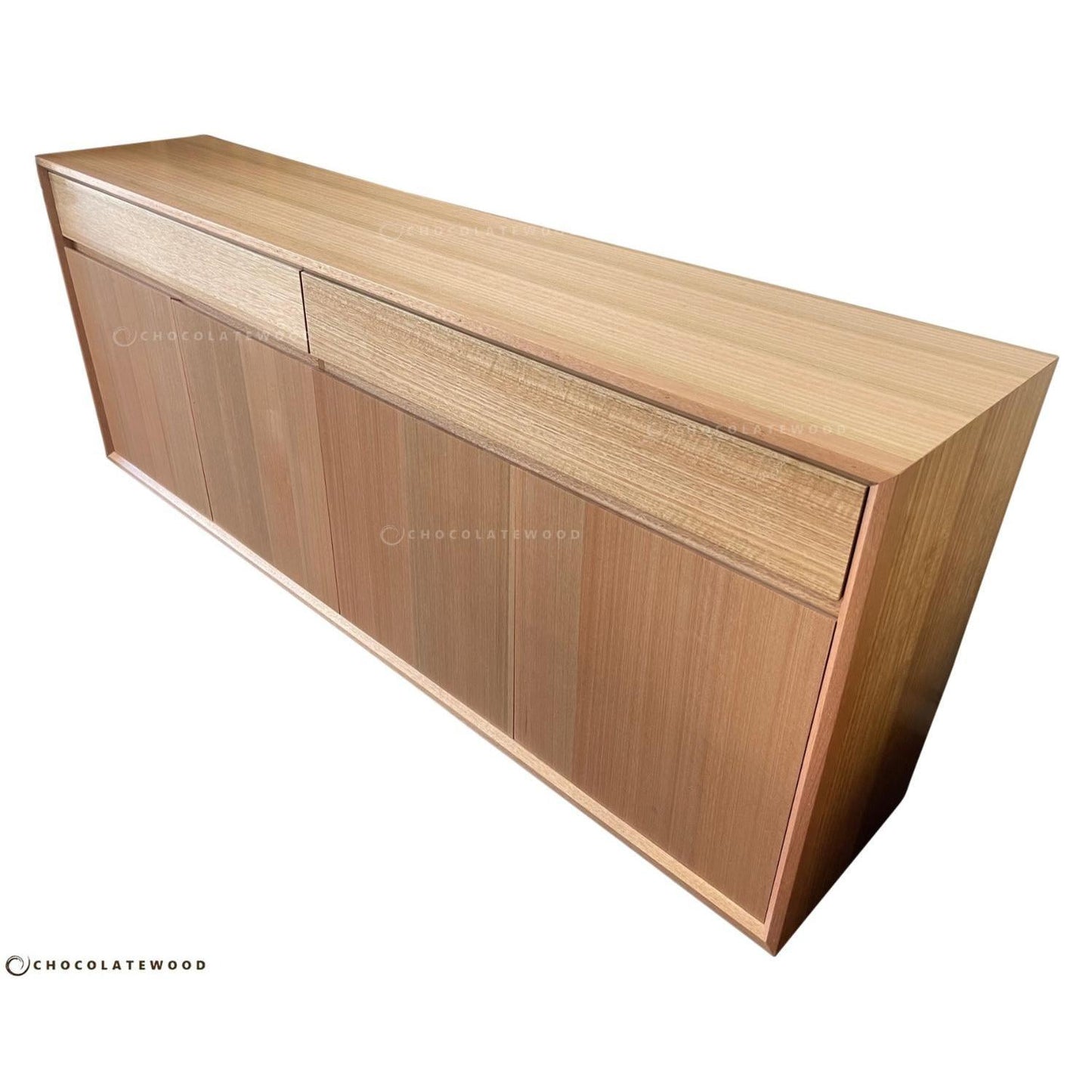 LAUNCESTON 2 DRAWERS 4 DOORS TASSIE OAK BUFFET MADE TO ORDER