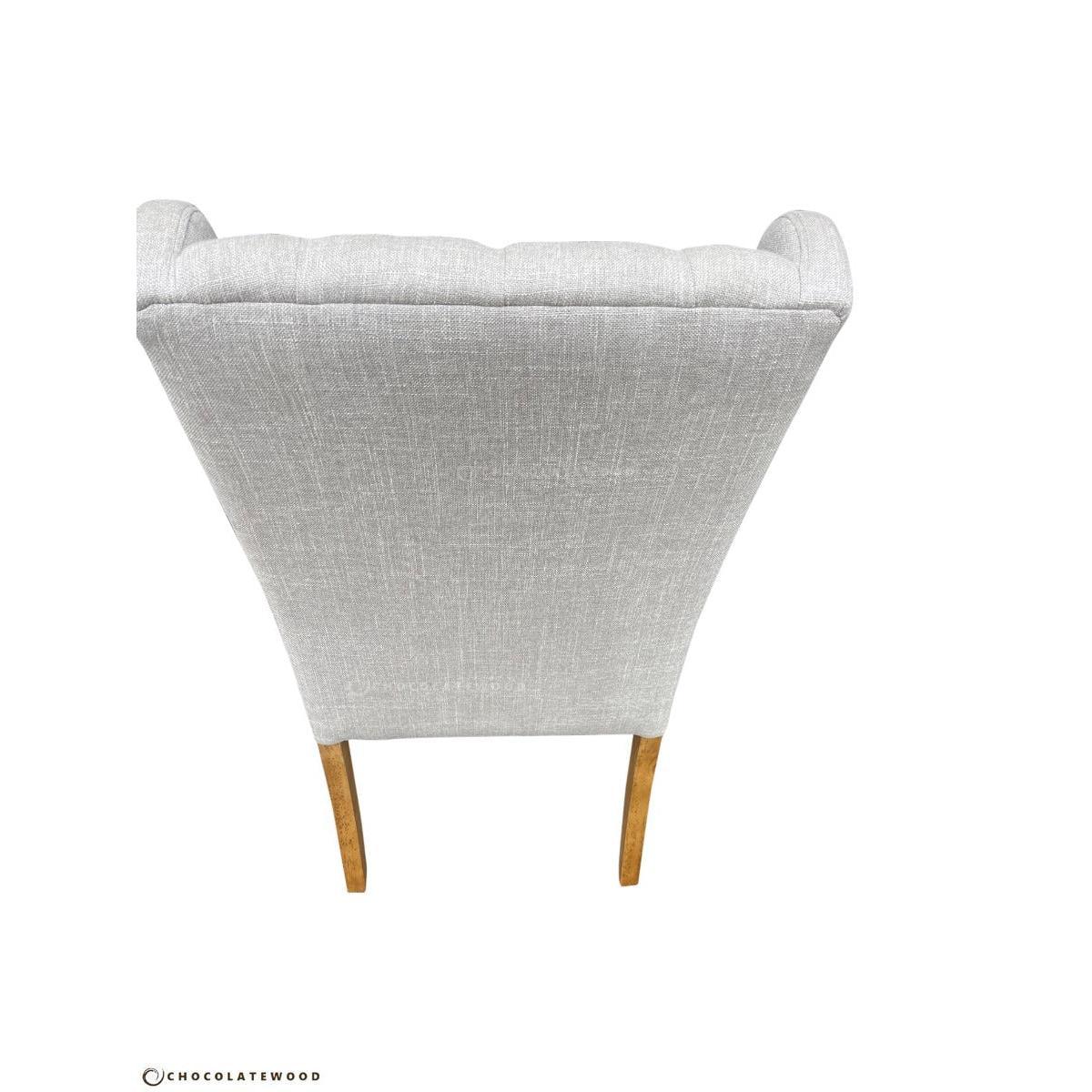 MUSKAT FRENCH PROVINCIAL/HAMPTON DINING CHAIR IN FLAXEEN - MyChocolateWood