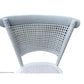 GIBRALTAR ROUND DINING TABLE IN 140CM + 4 MARSEILLE WHITE DINING CHAIRS - MyChocolateWood