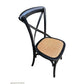 MELROSE DINING CHAIR IN ELM WOOD WITH A SOLID BLACK FINISH - MyChocolateWood