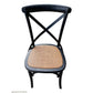 MELROSE DINING CHAIR IN ELM WOOD WITH A SOLID BLACK FINISH - MyChocolateWood