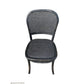 TIVOLI ROUND DINING TABLE 150CM DIAMETER +4 BERMUDA DINING CHAIRS IN BLACK - MyChocolateWood