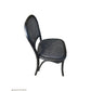 TIVOLI ROUND DINING TABLE 120CM DIAMETER +4 BERMUDA DINING CHAIRS IN BLACK - MyChocolateWood