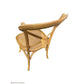 VALENTINA RECLAIMED ELMWOOD ROUND DINING TABLE 120CM- ALL NATURAL+ 5 MELROSE CROSS BACK CHAIRS IN NATURAL - MyChocolateWood