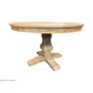 TIVOLI ROUND DINING TABLE 140CM DIAMETER +4 BERMUDA DINING CHAIRS IN BLACK - MyChocolateWood