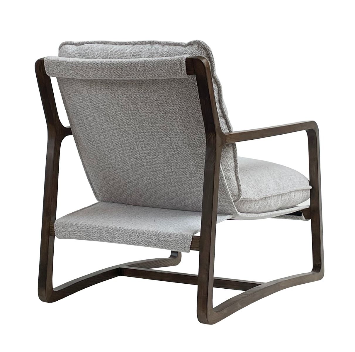 ROGAN BOUCLE TEXTURED FABRIC/ASHWOOD CHAIR IN OAT