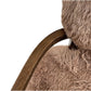 FENRIS FAUX SHEEPSKIN/HARDWOOD ARMCHAIR/LOUNGE CHAIR IN LATTE - MyChocolateWood