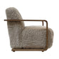 LOUISE FAUX SHEEPSKIN/ASH WOOD ARMCHAIR/LOUNGE CHAIR IN BEIGE - MyChocolateWood