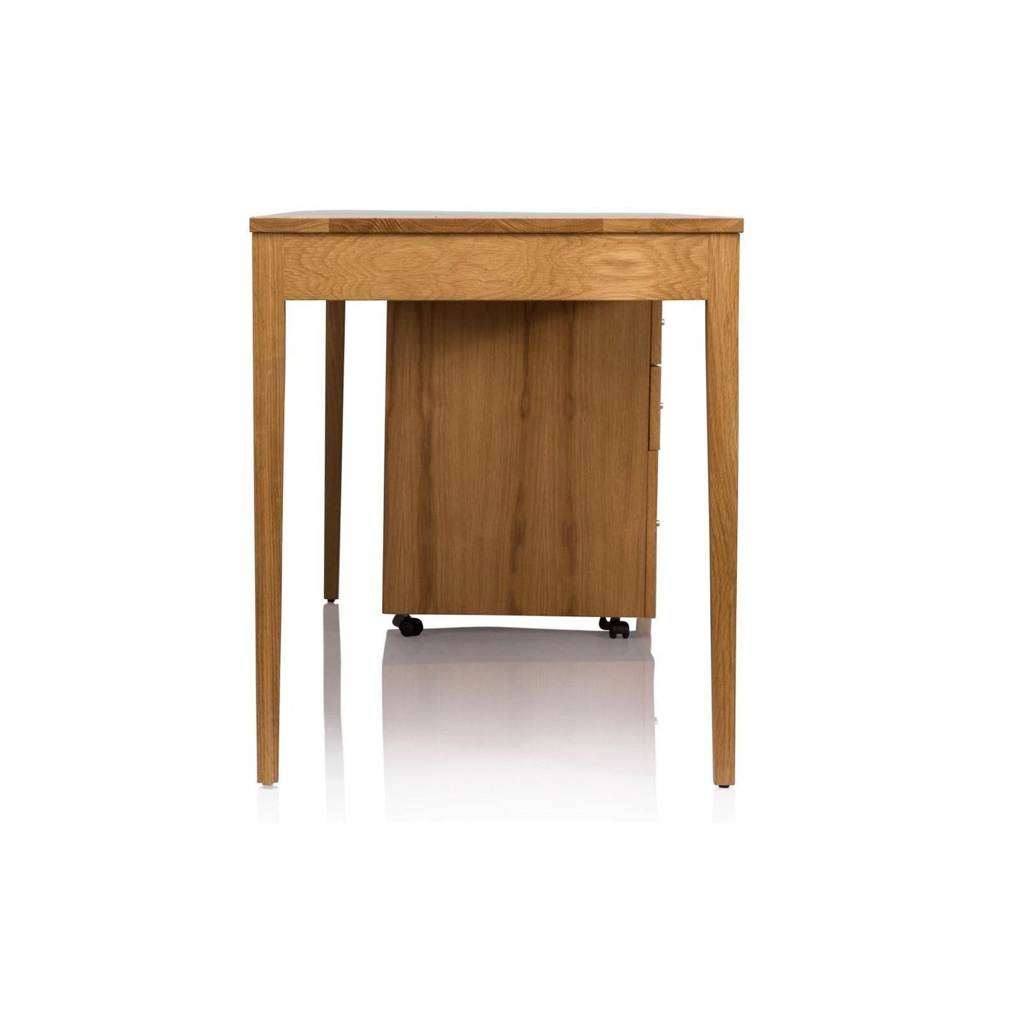 DENVER CUSTOM MADE DESK IN SOLID TASSIE OAK DESK WITH PENCIL DRAWERS