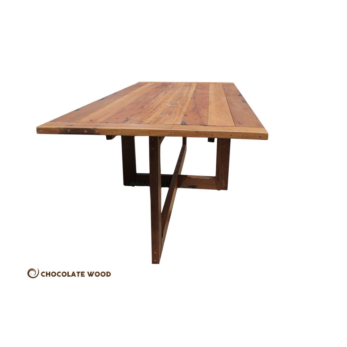 VAUCLUSE AUSTRALIAN CUSTOM-MADE 8-SEATER DINING TABLE IN RECYCLED HARDWOOD