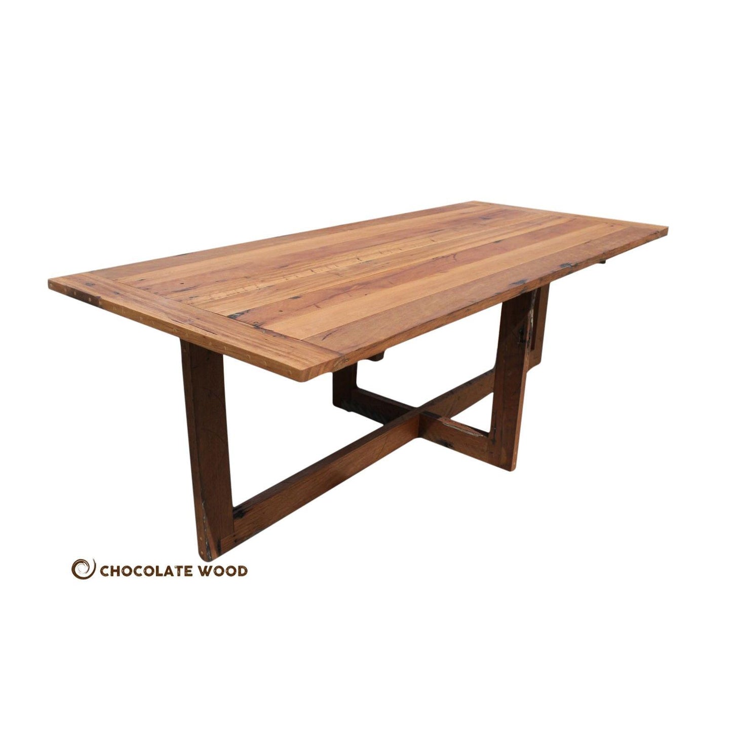 VAUCLUSE AUSTRALIAN CUSTOM-MADE 8-SEATER DINING TABLE IN RECYCLED HARDWOOD
