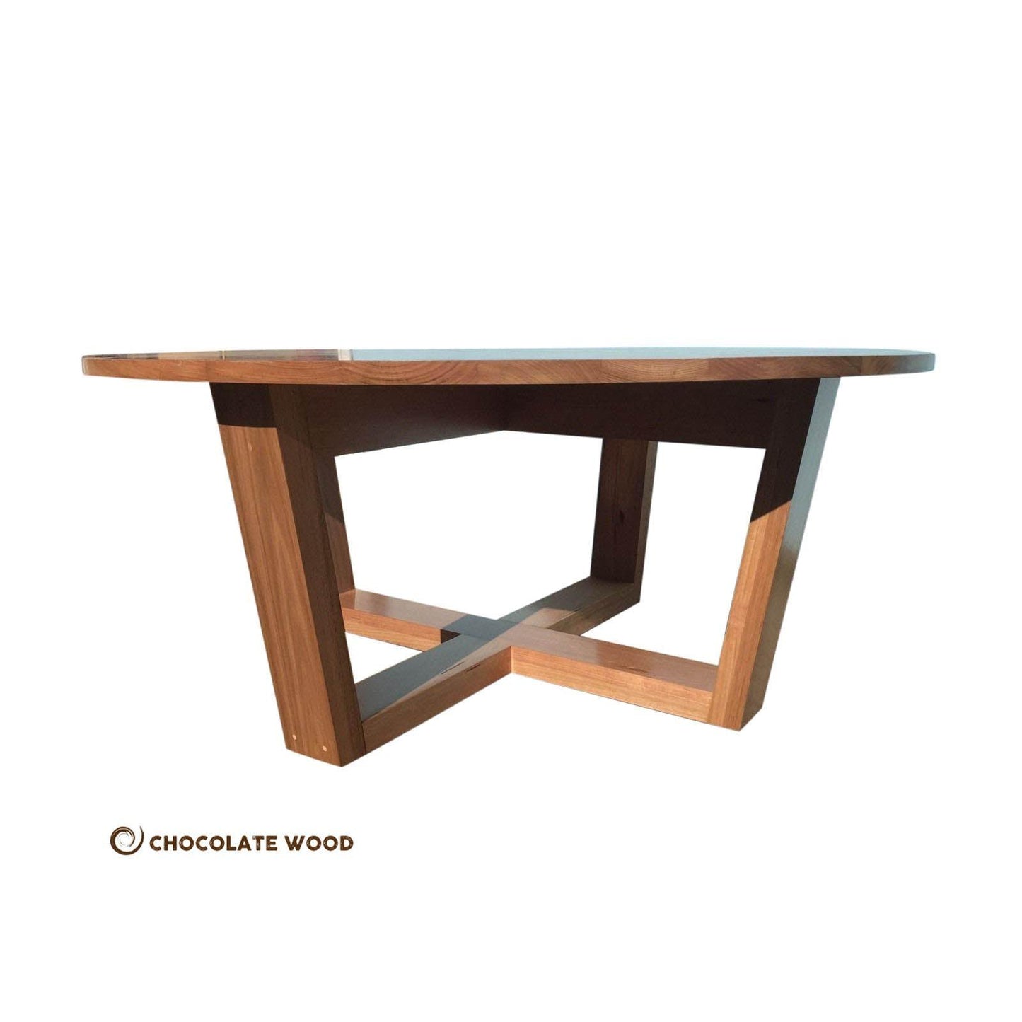CUSTOM MADE NARRABEN ROUND DINING TABLE IN SOLID TASSIE OAK 1800MM