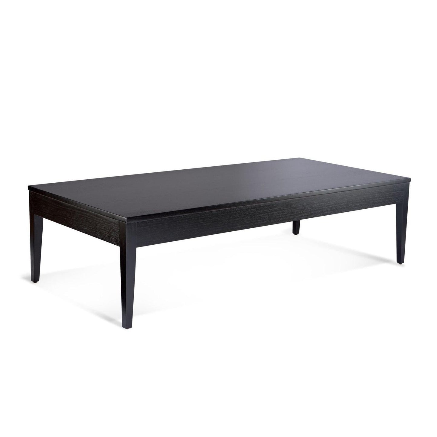 MELINDA TASSIE OAK COFFEE TABLE IN BLACK FINISH AUSTRALIAN CUSTOM MADE