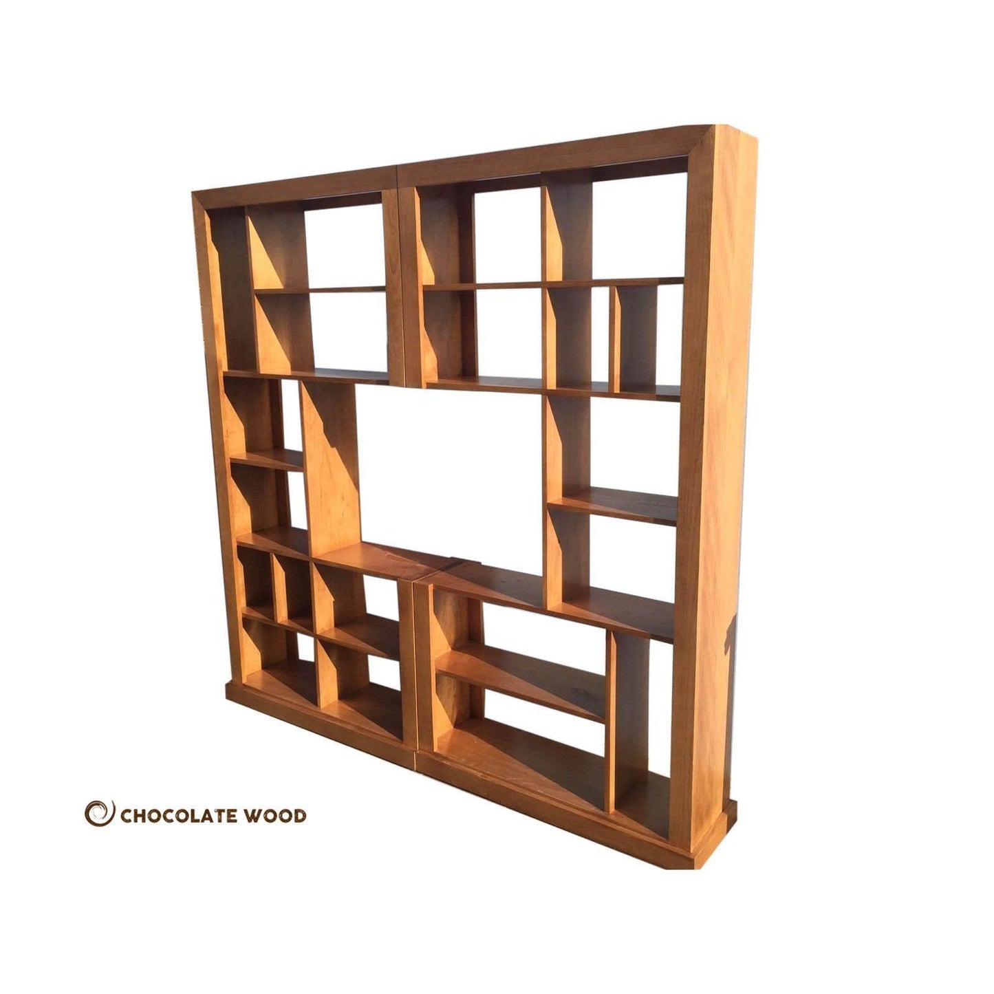 RIVERSTONE 2 PIECE DISPLAY UNIT IN TASSIE OAK - MADE TO ORDER