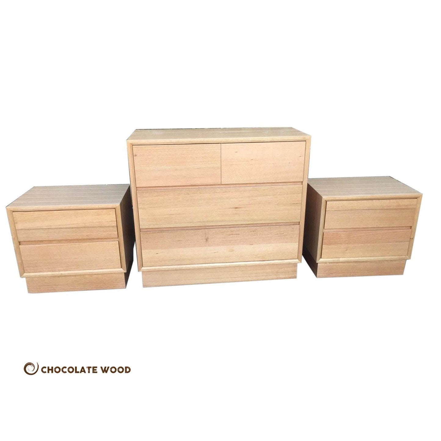 DORA QUEEN BEDROOM SUITE - SOLID TASSIE OAK TIMBER