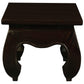 CHENGLEI OPIUM STYLE LEG LAMP SIDE TABLE IN CHOCOLATE