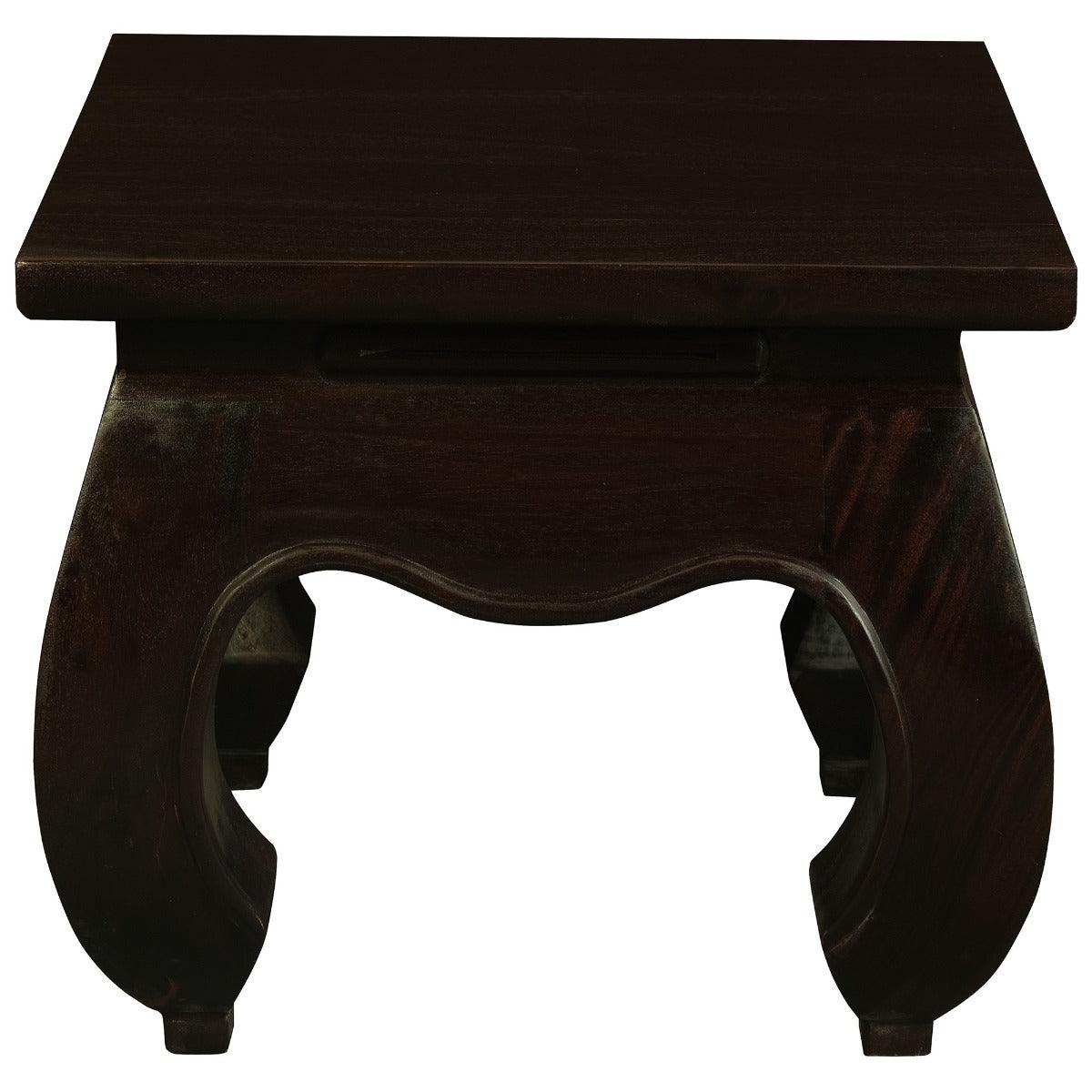 CHENGLEI OPIUM STYLE LEG LAMP SIDE TABLE IN CHOCOLATE