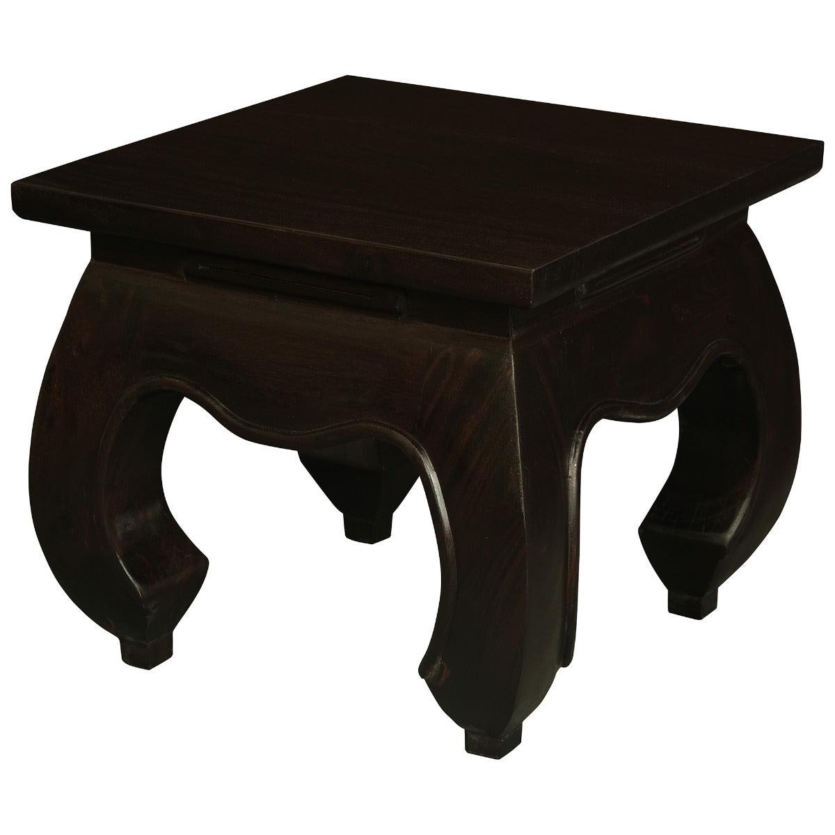 CHENGLEI OPIUM STYLE LEG LAMP SIDE TABLE IN CHOCOLATE
