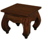 CHENGLEI OPIUM STYLE LEG LAMP SIDE TABLE IN MAHOGANY - MyChocolateWood