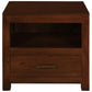 PARIS SOLID MAHOGANY TIMBER SINGLE DRAWER LAMP TABLE - MAHOGANY - MyChocolateWood