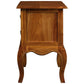 ELODIE 2 DRAWER LAMP TAB/SIDE TABLE IN SOLID MAHOGANY- LIGHT PECAN - MyChocolateWood