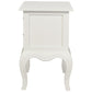 ELODIE 2 DRAWER LAMP TABLE /SIDE TABLE IN SOLID MAHOGANY- WHITE - MyChocolateWood