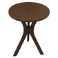 GATSBY WHITE CEDAR ROUND SIDE TABLE/LAMP TABLE SET BLACK - MyChocolateWood