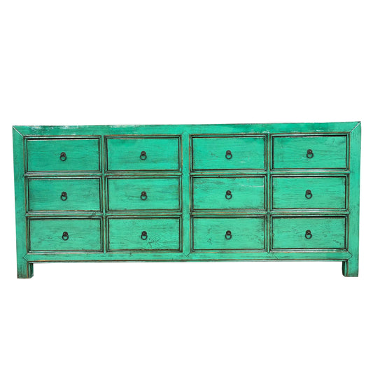 KUNSHAN NGH001 CHINESE ANTIQUE SIDEBOARD BUFFET 12 DRAWERS