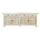 SHULI CHINESE ANTIQUE REPRODUCTION BUFFET SIDEBOARD 4-DOORS 4-DRAWERS RECLAIMED ELM - MyChocolateWood