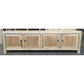 SHULI CHINESE ANTIQUE REPRODUCTION 4 DOORS TV UNIT RECLAIMED ELM - MyChocolateWood