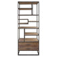 LAUREL STYLIST SLIM INDUSTRIAL BOOKCASE/DISPLAY UNIT - MyChocolateWood