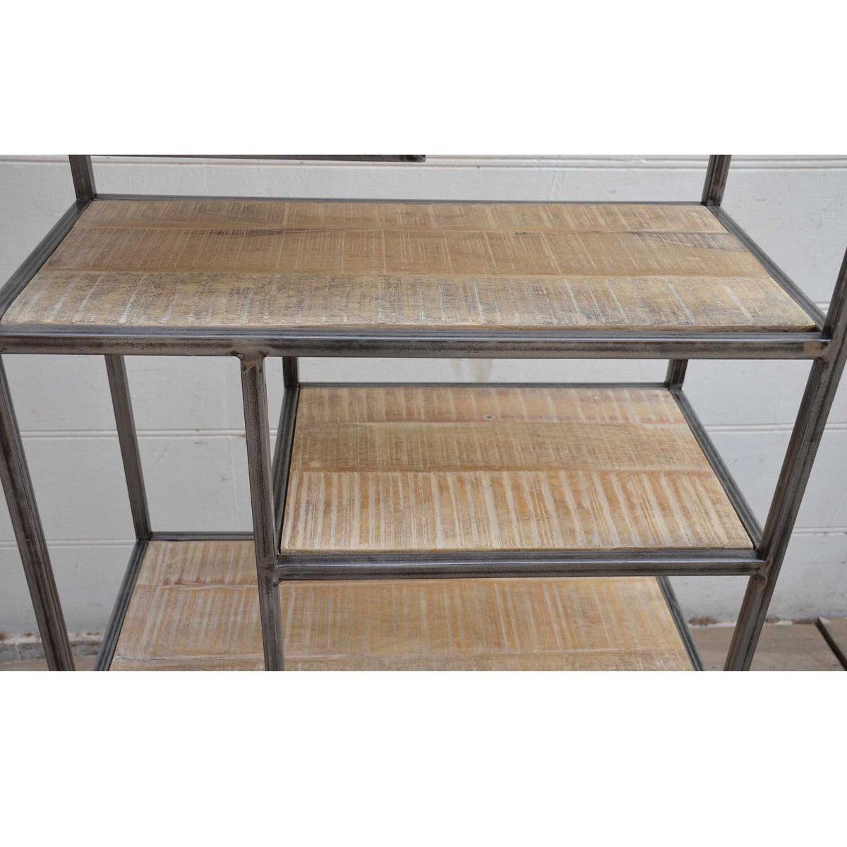 LAUREL STYLIST SLIM INDUSTRIAL BOOKCASE/DISPLAY UNIT - MyChocolateWood
