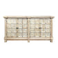 SHULI CHINESE ANTIQUE REPRODUCTION 4-DOOR BUFFET SIDEBOARD W/METAL STUDS 160 CM - MyChocolateWood