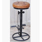 4 X INDUSTRIAL CAST IRON BICYCLE BAR STOOLS - MyChocolateWood