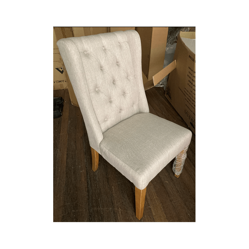 MUSKAT FRENCH PROVINCIAL/HAMPTON DINING CHAIR IN FLAXEEN - MyChocolateWood
