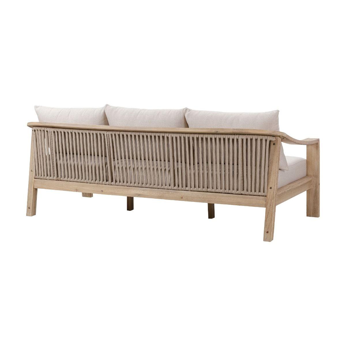 BAILEY ACACIA WOOD & ROPE 4 - PIECE OUTDOORS SETTING - MyChocolateWood