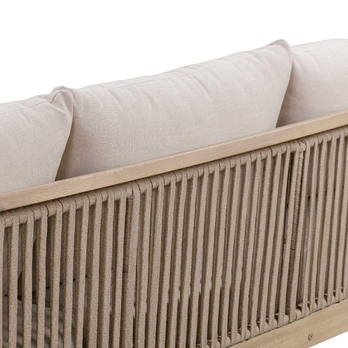 BAILEY ACACIA WOOD & ROPE 3-SEATER OUTDOOR SOFA - MyChocolateWood