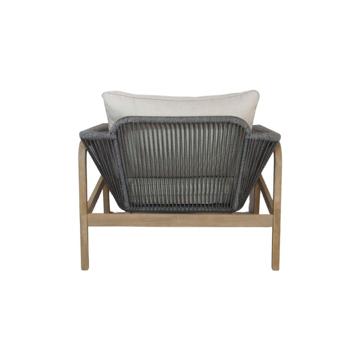 CARRERA ACACIA WOOD & ROPE 4 - PIECE OUTDOORS SETTING