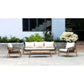 CARRERA ACACIA WOOD & ROPE 4 - PIECE OUTDOORS SETTING - MyChocolateWood